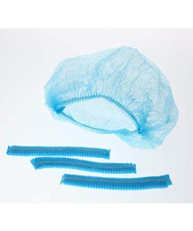 100PCS Disposable Blue Work Shop Hat Head Cover Dust Cap for Doctors, Nurses, Cooks - Hair Net Accessory for Food Service - Buy Online on GoSupps.com