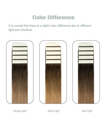 VARIO TAPE Extensions - 100% Natural Real Hair 20 Pieces 50g Dark Brown to Honey Blond 20 Inches | International Shipping Available - Buy Online on GoSupps.com