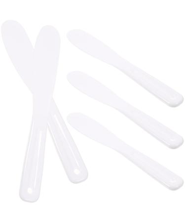 5 pi ces Lot de Spatules Cosm tiques Silicone Blanc pour Masque Visage Applicateurs Visage Pratiques et Compacts pour Cr me et Soins DIY Outils Beaut Portables pour Maquillage et
