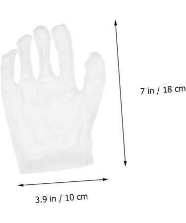 minkissy 2 Pairs White Cotton Gloves Cotton Work Gloves Hand Moisturizer Glove Party Etiquette Gloves Working Glove Moisturizing Gloves Warm Mittens Gel Gloves Warm Gloves Non-Slip Miss Spa - Buy Online on GoSupps.com