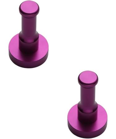 Alipis 2pcs Wall Mounted Clothing Mounted Clothes Hanger Robe Hook Coat Hanger Towel Rack Round mediumx2pcs Purplex2pcs - Buy Online on GoSupps.com