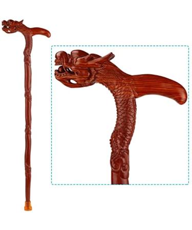 Wooden Cane Faucet Walking Stick Redwood Old Man Crutches Wood Carving Birthday Gifts Sticks Ideal for Men or Women with Active Outdoor Lifesty Made in China Smooth Sailing