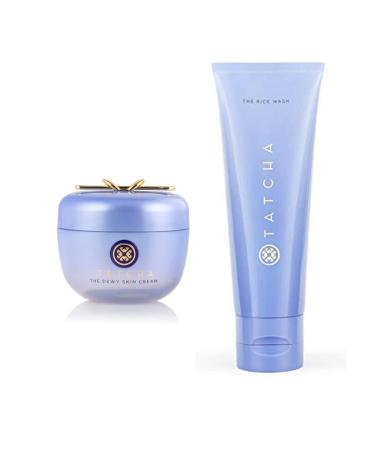 TATCHA Dewy Skin Cream 50mL & Rice Wash 120mL Bundle