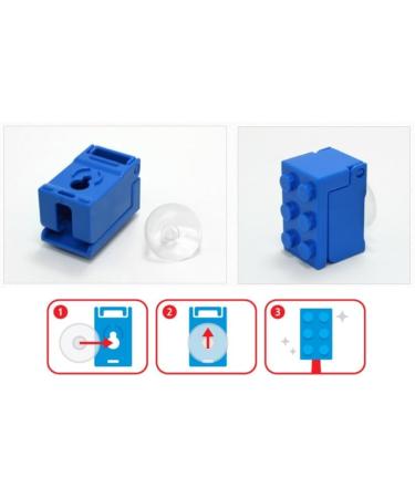 Oxford Brick Figure Toothbrush Gift Set - 2 Toothbrushes Holders & Plastic Cup - Ideal International Gift - Buy Online on GoSupps.com