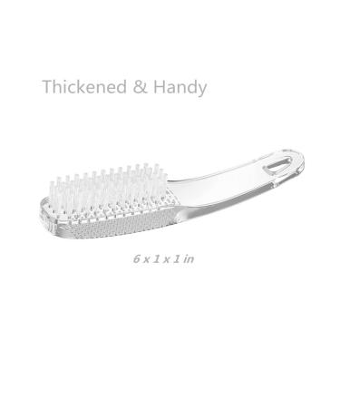 KLDKUST 3Pcs Nail Cleaning Brushes - Thick Handle Hand Fingernail Clean Brush for Toes and Nails - Manicure Tools - Clear - Buy Online on GoSupps.com