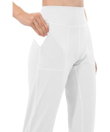 Rosemmetti Women's High Waist Tapered Joggers - White | Perfect for Workout, Yoga, and Running - Buy Online on GoSupps.com