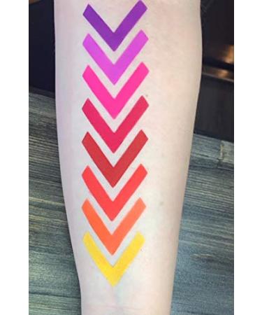 Makeup Swatch Sticker Stencil 6 Pack - Vinyl Stencils for Makeup Artists - Beauty Supply - Buy Online on GoSupps.com