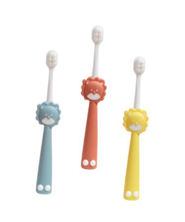 Magiclulu 9 Stk Wanmao Children's toothbrush toothbrush with ergonomic handle toothbrush after birth hand toothbrush child needs suck soft fur manual for children toddler