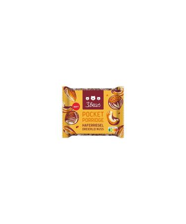 3bears Pocket Porridge Nut Bars | Vegan Cereal Bars - 26% Oats | Healthy Snack & Breakfast On-the-Go - Buy Online on GoSupps.com
