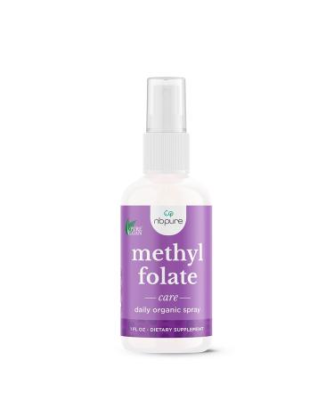 nbpure Methylfolate Vitamin B9 Spray Supplement, Liquid Folic Acid Spray, 1 oz