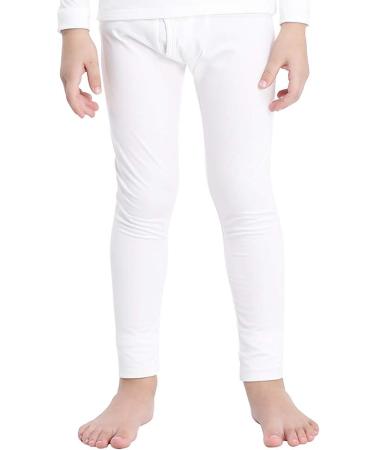 Mancyfit Boys Thermal Pants - Fleece Lined Leggings for Cold Weather | White, Large - Buy Online on GoSupps.com