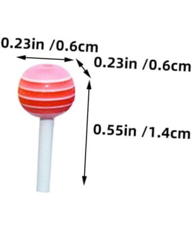 FAVOMOTO 30pcs Simulation Lollipop Candies Wedding Decorations Candy Nail Decorations for Nail Art Imitation Sugar Model Car Accessories Mini Lollipop Mini Sugar-loaf Mini House Supplies 3d 1.40X0.60X0.60CM 1 - Buy Online on GoSupps.com