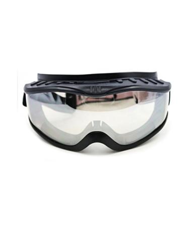 'Fit Over Glasses' Anti-fog Riding Goggles Black Frame Clear Lens
