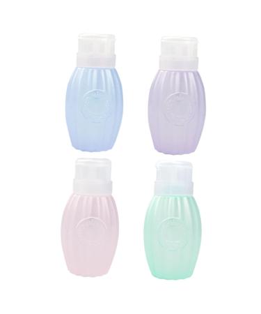 MERRYHAPY MERRYHAPY 4Pcs Nail Press Bottle Travel Lotion Bottles Containers For Liquids Container Plastic Lotion Resurrection Water Spin Nail Removal