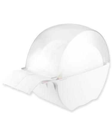 Designer tissue box white/transparent filled with 1 roll of tissues ( 500 pieces)