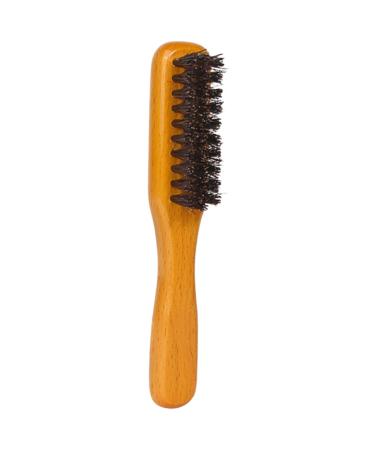 Minkissy Bartkamm Bartbrush boot care bursts beard gladed hairbrush for men bearded comb from wood shiny hairbrushes wooden ridge for beard men beard multipurpose brush cosmetics