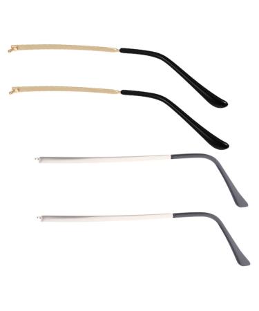 Hapinary screwdriver 2 pairs of glasses legs glasses substitute glasses brick made of metal brilliant glasses. Repair schnapps glasses sunglasses replace men and women plastic
