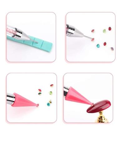 5pcs Double Head Nail Tip Pens for Crystal Nails - Green Nail Art Chalk | International Shipping - Buy Online on GoSupps.com