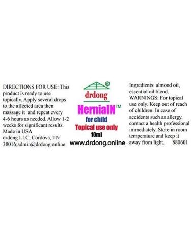 HerniaIN 3 Pack-NO Surgery NO Belt NO Tablet Essential Oil Blend Easy to Apply Tested for 50+ Years Natural Remedy for Hernias of Child Under 12 Try it for 1-2 Weeks Before Seeing a Doctor - Buy Online on GoSupps.com