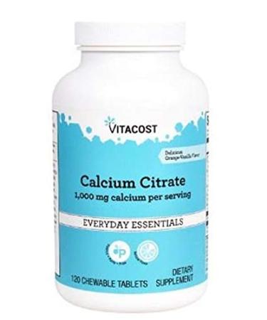 Vitacost Calcium Citrate with Vitamin D3 & Magnesium -- 1 000 mg - 120 Chewable Tablets