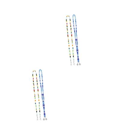 Frcolor 4 pieces of glasses mask chain lanyard for mouth-ending face-covering neck straps anti-lost straps anti-slip liability for oral