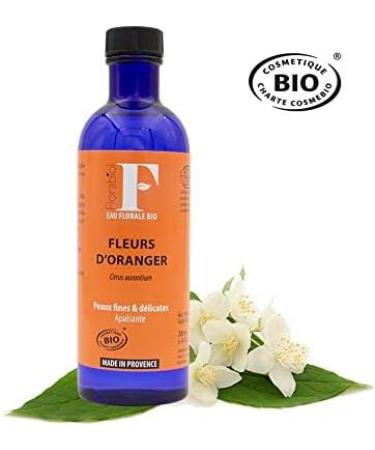 Florabiol - Organic Orange Blossom Floral Water 200ml - Orange Blossom floral water - Soothing Lotion - Regenerating Softening and Toning - Certified Organic Ecocert - Made in France - Buy Online on GoSupps.com