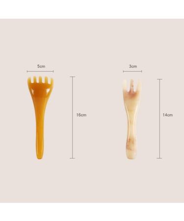 EXCEART Jade Guasha Comb - Facial Scraper & Massage Tool for Skin Care - Meridian Acupoint Pen in Random Colors - Buy Online on GoSupps.com