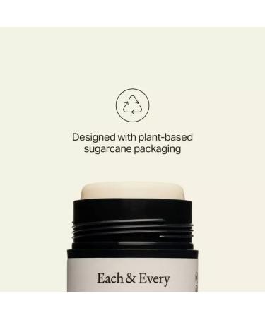 Each & Every All Natural Deodorant for Women & Men - Sensitive Skin Plant-Based Baking Soda & Aluminum-Free Deodorant - Clean 24 Hr Odor Control - Unscented & Fragrance Free Travel Size 2.5oz - Buy Online on GoSupps.com