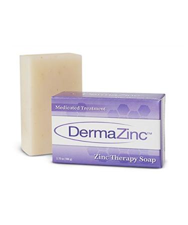 DermaZinc Soap 4.25oz (120g) | Relieve Skin Irritation and Flakes - Buy Online on GoSupps.com