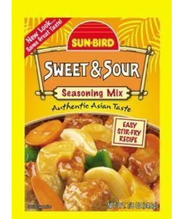 Sunbird Sweet and Sour Seasoning Mix .87 Ounce (4 Pack)