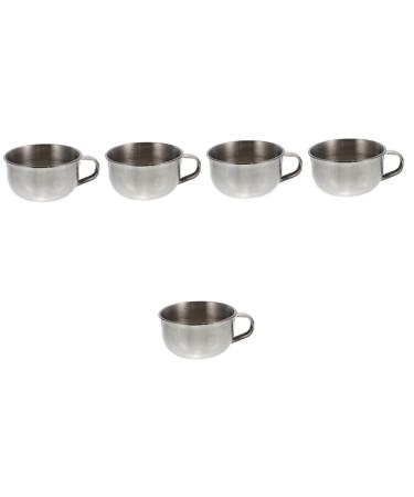 FRCOLOR 5 STK Rest of Razor Cup Razor Razing Cream Wood Raeplati Cup mug made of soap foam shell for shaving brush Razor foam cups travel stainless steel Simply bowl cover