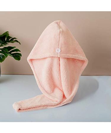 Super Absorbent Hair Towel Wrap - Pink & Purple Turban 2 Pack | Microfibre Hair Drying Towels with Button - Perfect for Fast Drying - Buy Online on GoSupps.com