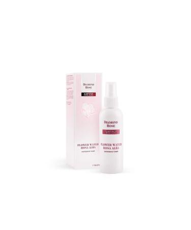 Flower Water Rose Alba - Rose water made of white Rose - Energising Toner with spray - Gentle Floral Scent of Roses - 150 ml