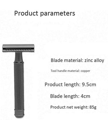 Enerrgeecko Classic Razor - Short Handle Double Edge Men's Razor Gift Box | 1 Razor & 5 Blades Included - Perfect for All Skin Types - Buy Online on GoSupps.com