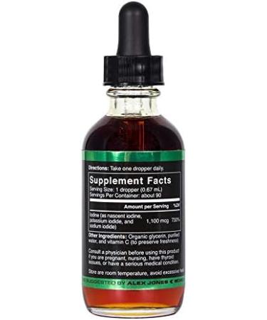 Infowars Life Survival Shield X-3 Nascent Tri-Iodine 2oz - Boost Your Health with Potent Iodine Supplement - Buy Online on GoSupps.com