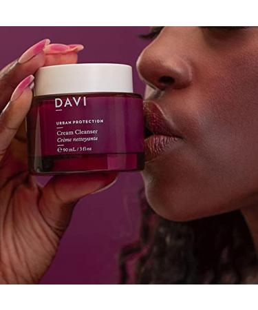 Shop DAVI Cream Cleanser - Hydrating & Anti-Aging Face Wash for All Skin Types | Blue Light Protection | Natural Non-GMO Cruelty-Free | 3 Fl Oz - Buy Online on GoSupps.com