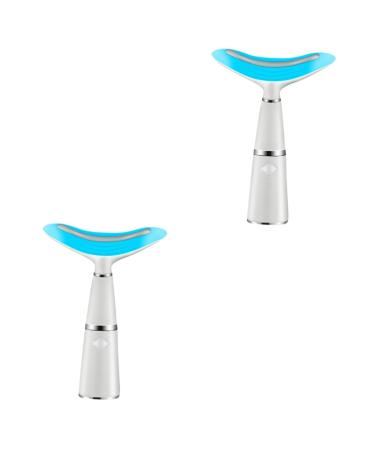 minkissy 2 Sets Neck Guard Double Chin Remover Anti-wrinkle Neck Care Tool Neck Beauty Instrument Neck Beauty Tool Anti-wrinkle Device Neckline Nursing Instrument Abs White