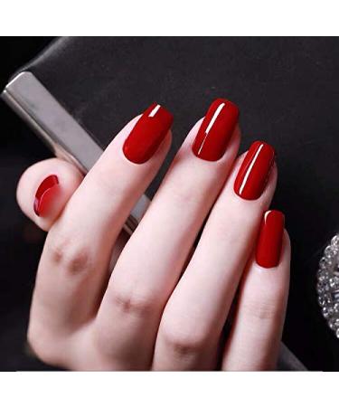 Vishine Red Glitter Gel Nail Polish Set - 6 Burgundy Soak Off Colors for UV LED Manicure - Buy Online on GoSupps.com