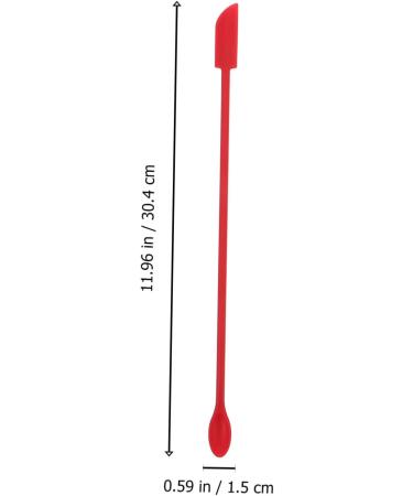 Hapinary 12-Set Silicone Spatula and Jam Scraper for Cosmetic Bottles | Long Handle Kitchen Supply | Ideal for Home Use - Buy Online on GoSupps.com