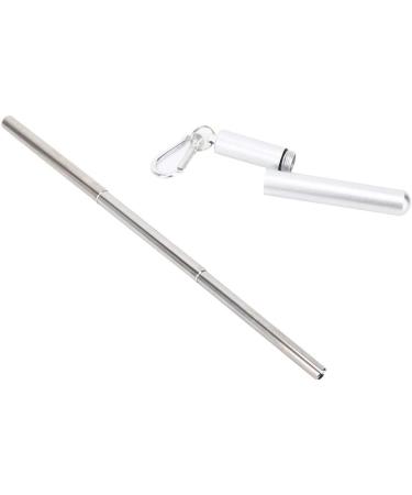 Reusable Stainless Steel Straight Straw Lightweight Portable Retractable Drinking Straw Cleaning Brush Kit - Buy Online on GoSupps.com