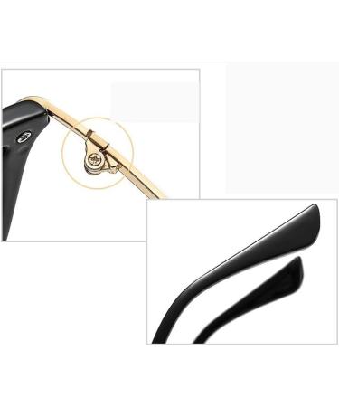 Fuqinqingoz Oversized Black Reading Glasses +300 - Trendy Anti-Blue Light Computer Readers Glare-Free Presbyopia Glasses - Buy Online on GoSupps.com