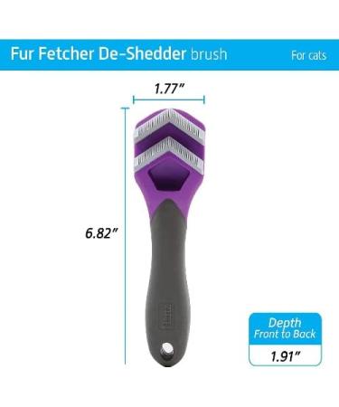 Posh Pooch Deshedding Cat Brush Tool Bladeless Deshedding Malting Cat Deshedder Kitten Brush Tool To Remove Loose Hair & Help Cat Shedding & Malting Safe Alternative to Sharp Blades - Buy Online on GoSupps.com