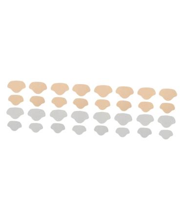 FOMIYES 32 Pcs Follow-up Subsidy High Heeled Sneakers for Women Womens Shoe Insoles Anti Slip Shoe Cushion Heel Pads Thicken Foot Cushion Shoe Heel Shoe Patch Lining Sponge Light Grey Beigex4pcs 8.5x5.8x0.2cmx4pcs