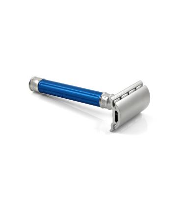 Buy Edwin Jagger DESSGA3BL 3ONE6 Stainless Steel Anodized Blue DE Razor - Premium Quality for a Smooth Shave | International Shipping Available - Buy Online on GoSupps.com
