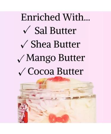 Essentially Rapha Kitty White Body Butter - Nourishing butter with Sal Shea and Cocoa - Whipped - Multi Oil Grapeseed Camellia Milk Thistle Seed Oil Long lasting Hydration and Fragrance 7 oz - Buy Online on GoSupps.com