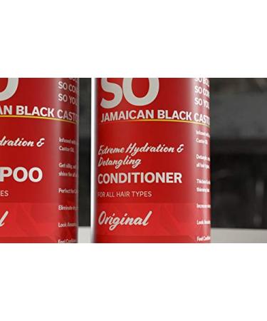 Jamaican Black Castor Oil Extreme Hydration & Detangling Shampoo - 12 Oz | Prevent Hair Damage, Get Silky Soft Shine | For Men & Women, All Hair Types - Buy Online on GoSupps.com