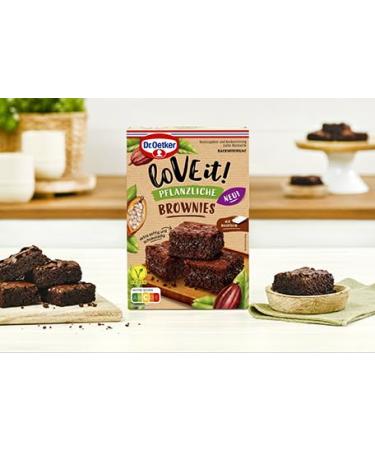 Dr. Oetker LoVE it! Vegan Brownies 4-Pack - Plant-Based Baking Mix for Chocolate Lovers - International Shipping Available - Buy Online on GoSupps.com