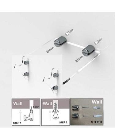 WANLIAN Lightsaber Rack - Wall-Mounted Transparent Holder for 1 Pair of Lightsabers/Swords - Buy Online on GoSupps.com