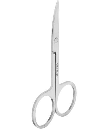 Eyebrow Scissors Stainless Steel Curved Blade Lightweight and Portable Suitable for Trimming False Eyelashes - Buy Online on GoSupps.com