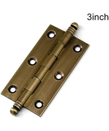 Door Hinge 5 Pcs Antique Brass Decorative Cabinet Hinges Kitchen Cupboard Door Butt Hinges Door Lock Accessories (Size : 2.5 inch) (3 Inch) - Buy Online on GoSupps.com
